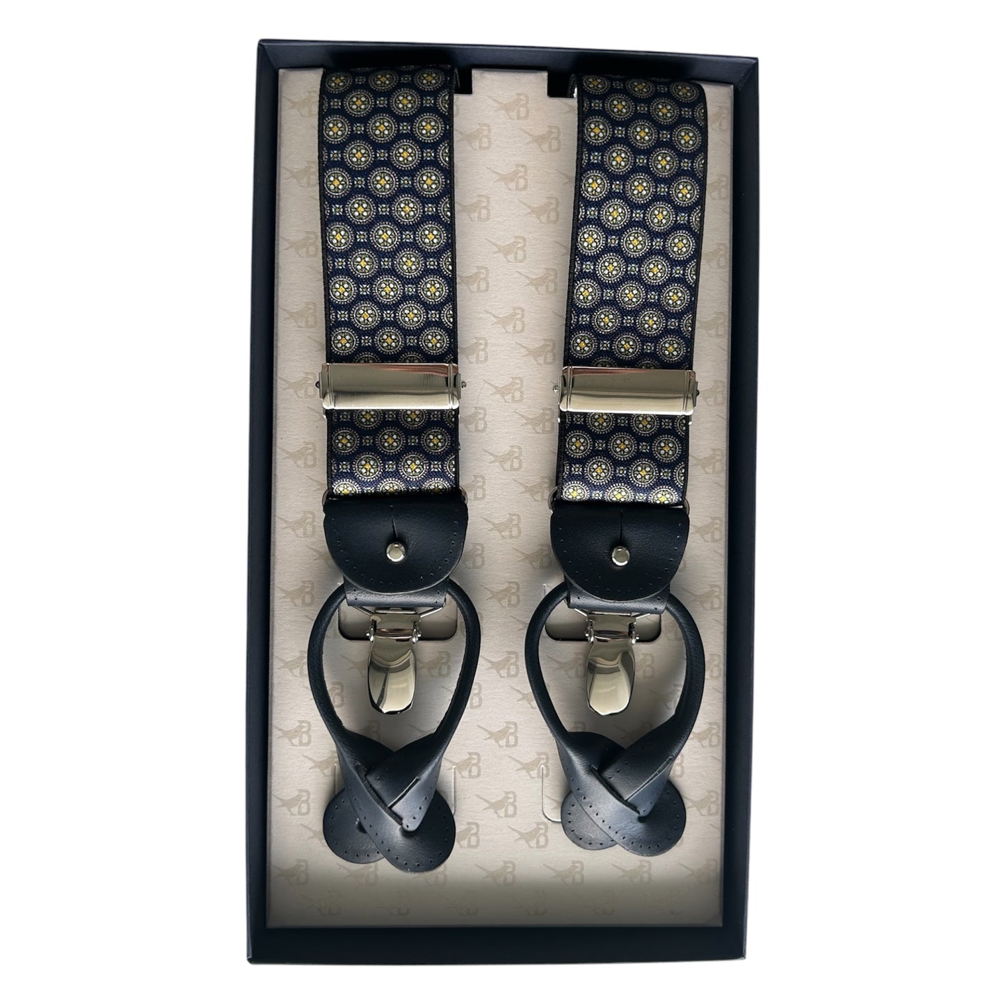 Bretelle & Braces - Blue Circles Suspenders