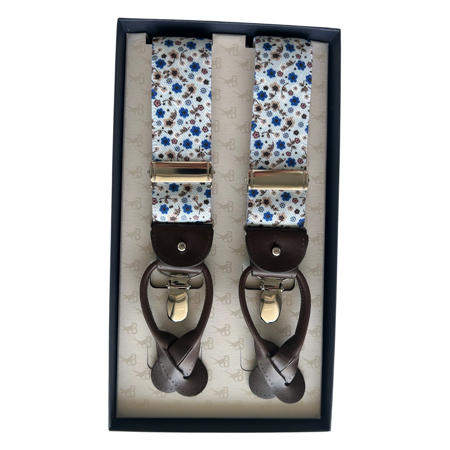 Bretelle & Braces - Blue Floral Suspenders