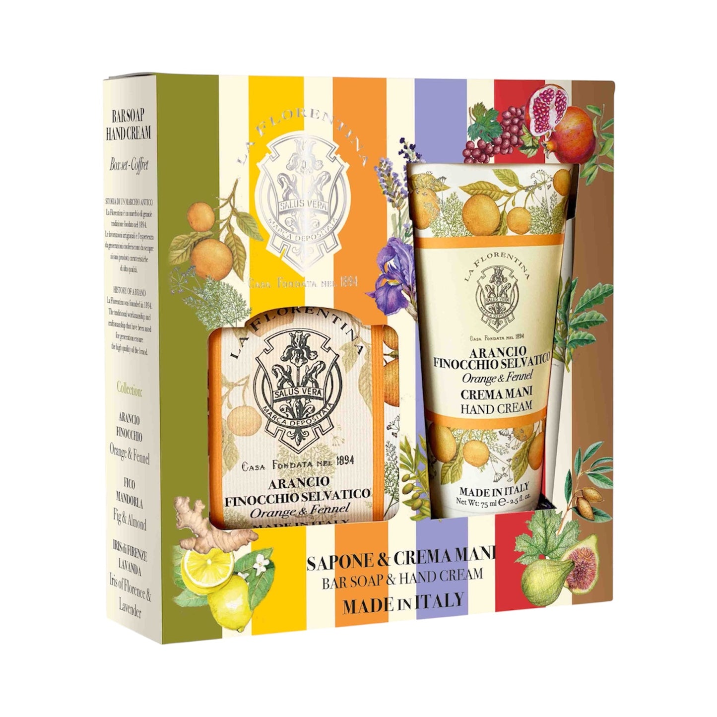 La Florentina Orange & Fennel Soap & Hand Cream Set