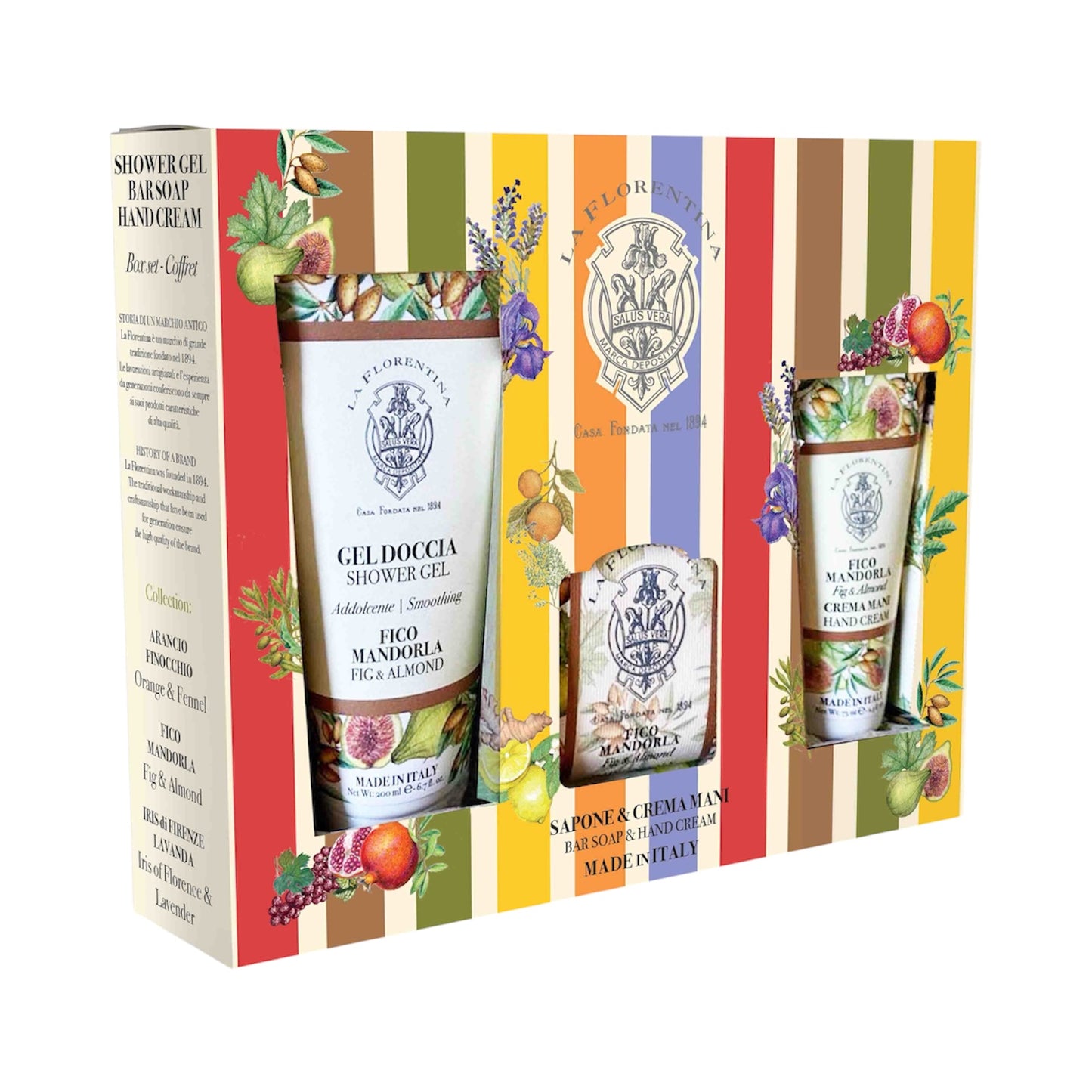 La Florentina Fig & Almond Soap, Hand Cream & Shower Gel Set