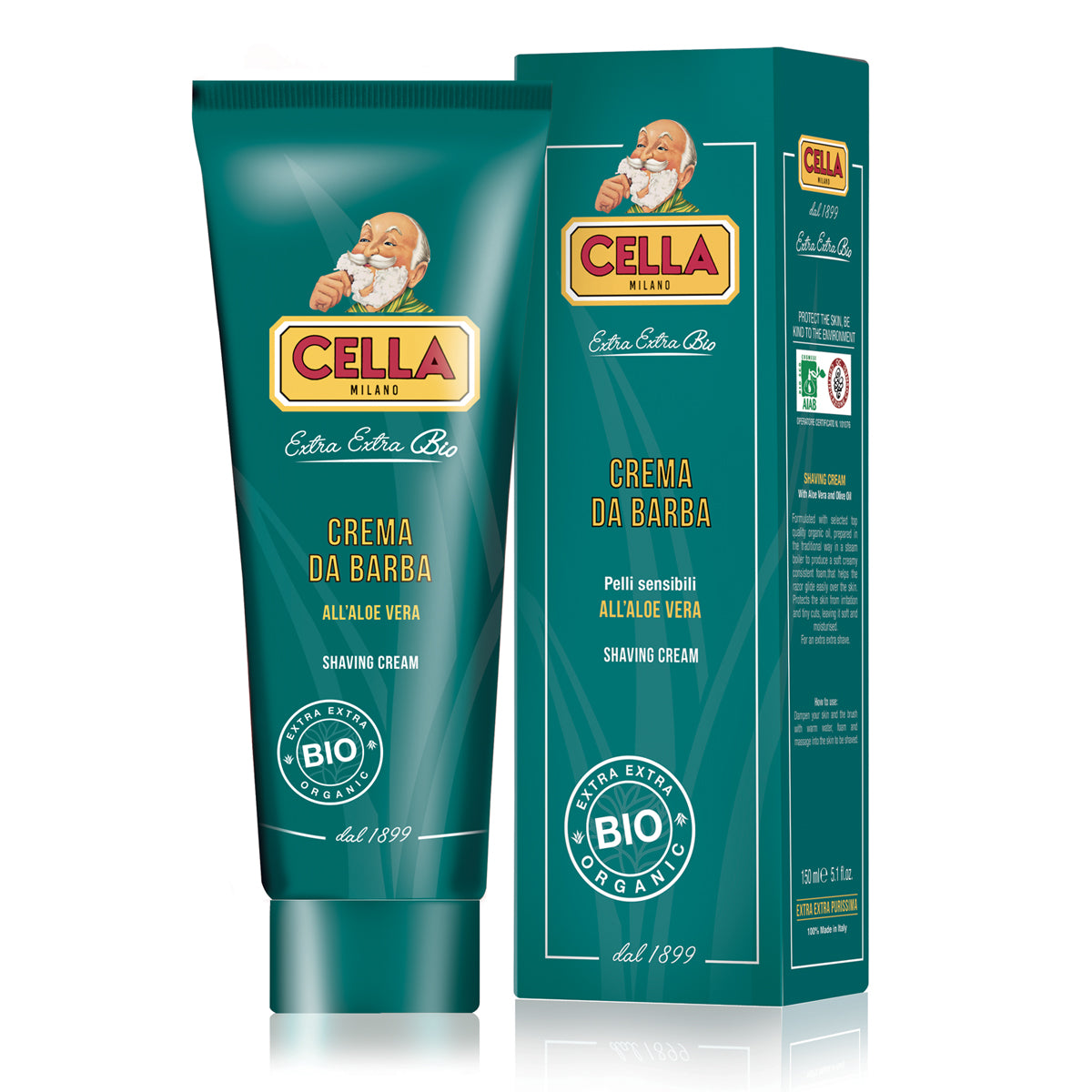 Cella Organic Shaving Cream Tube