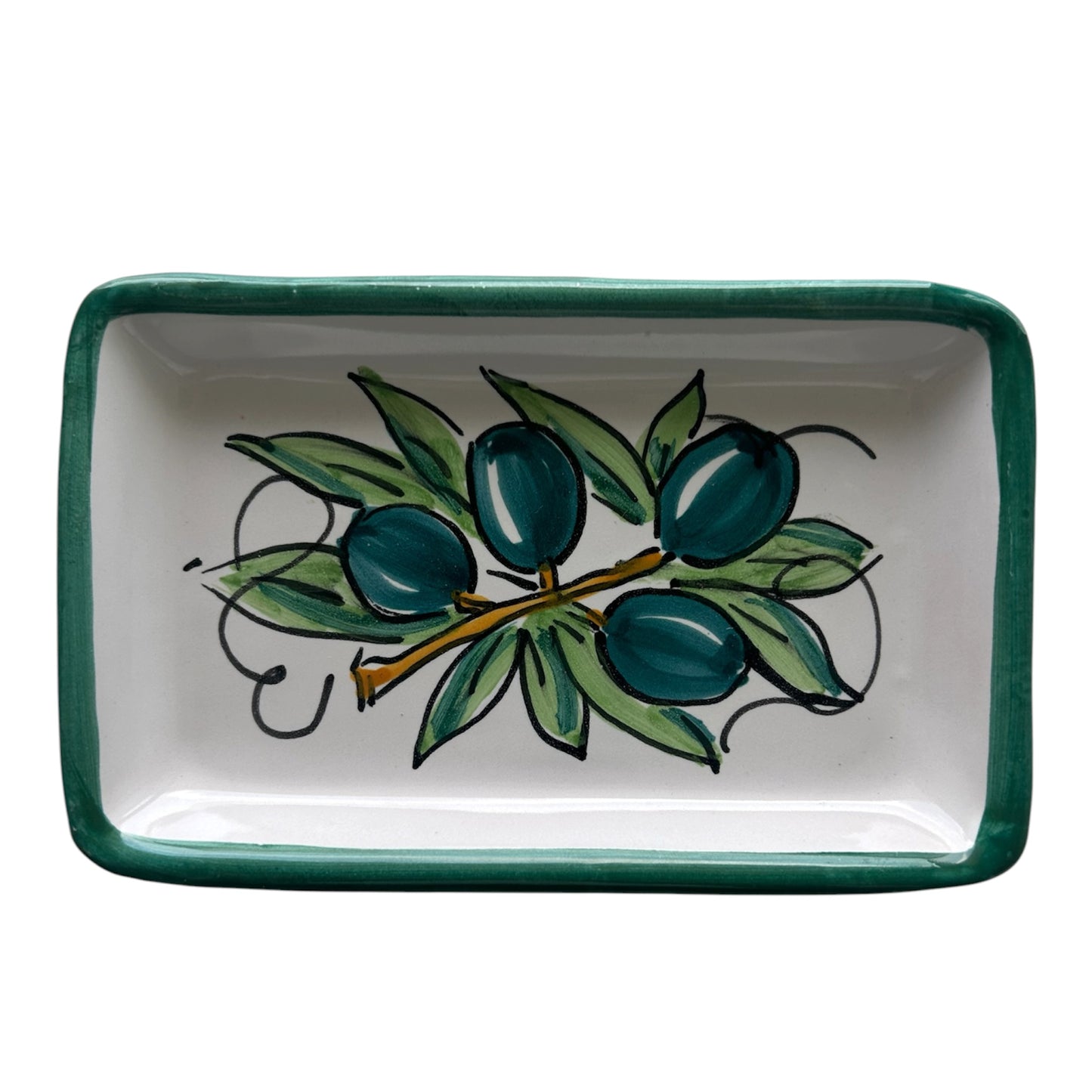 Ceramica Artistica Solimene Olive Soap Dish