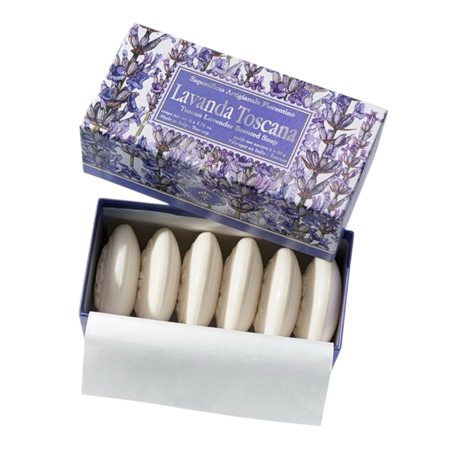 Saponificio Artigianale Fiorentino Lavender 6-Piece Soap Set