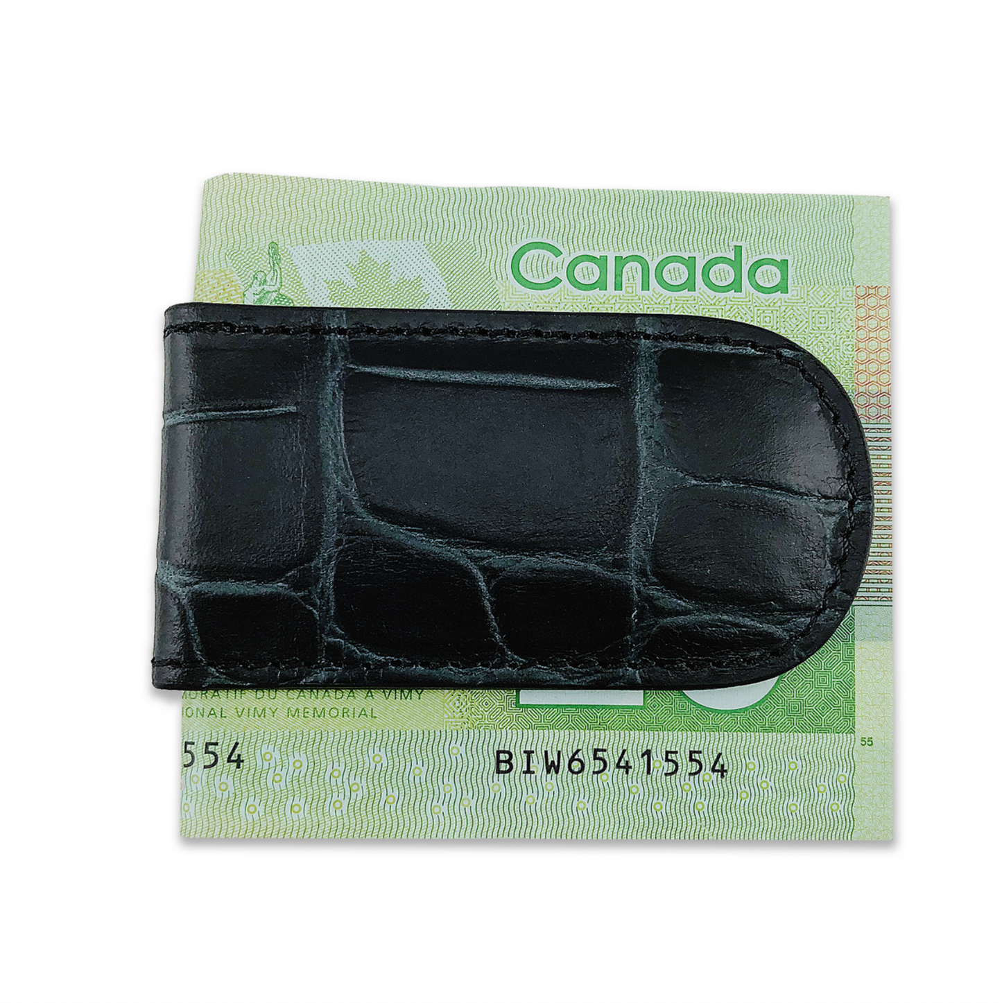 Leather Money Clip (Black)