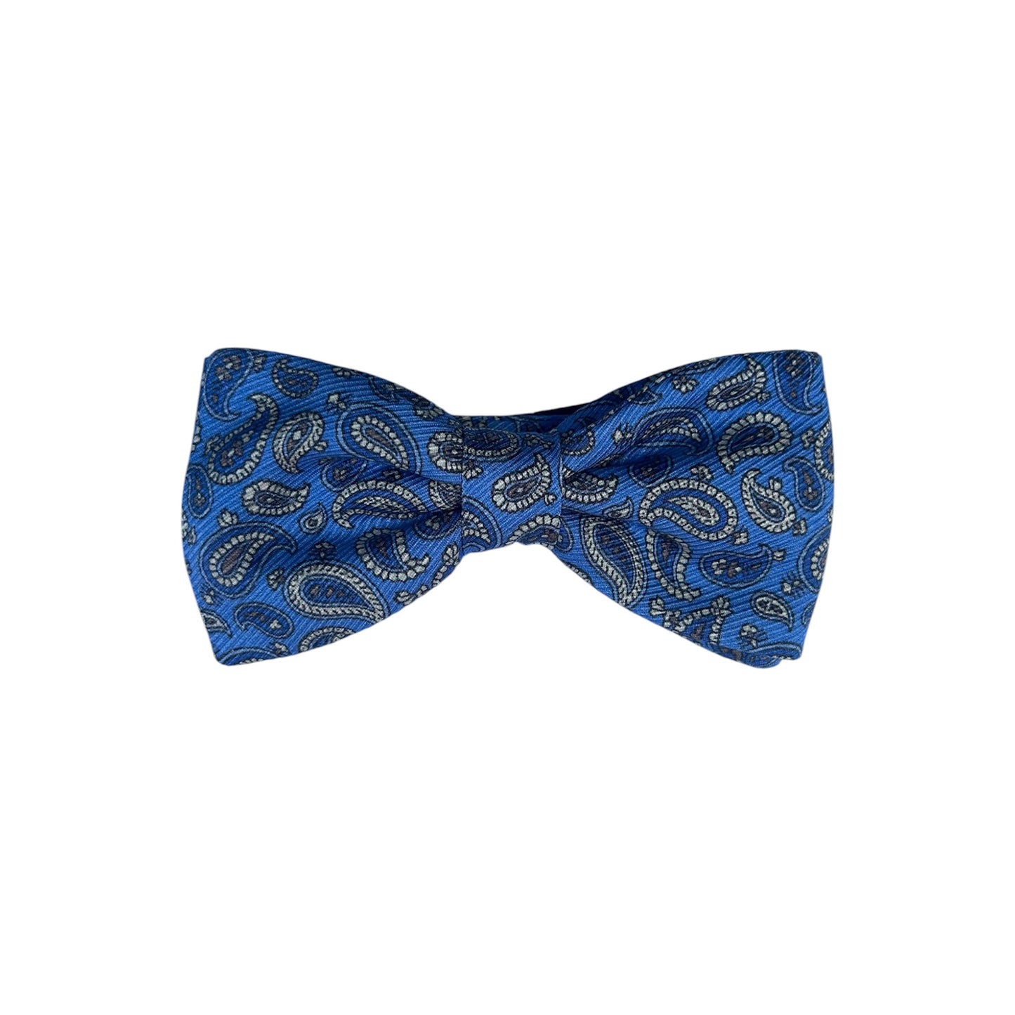 Bretelle & Braces - Cornflower Paisley Bow Tie