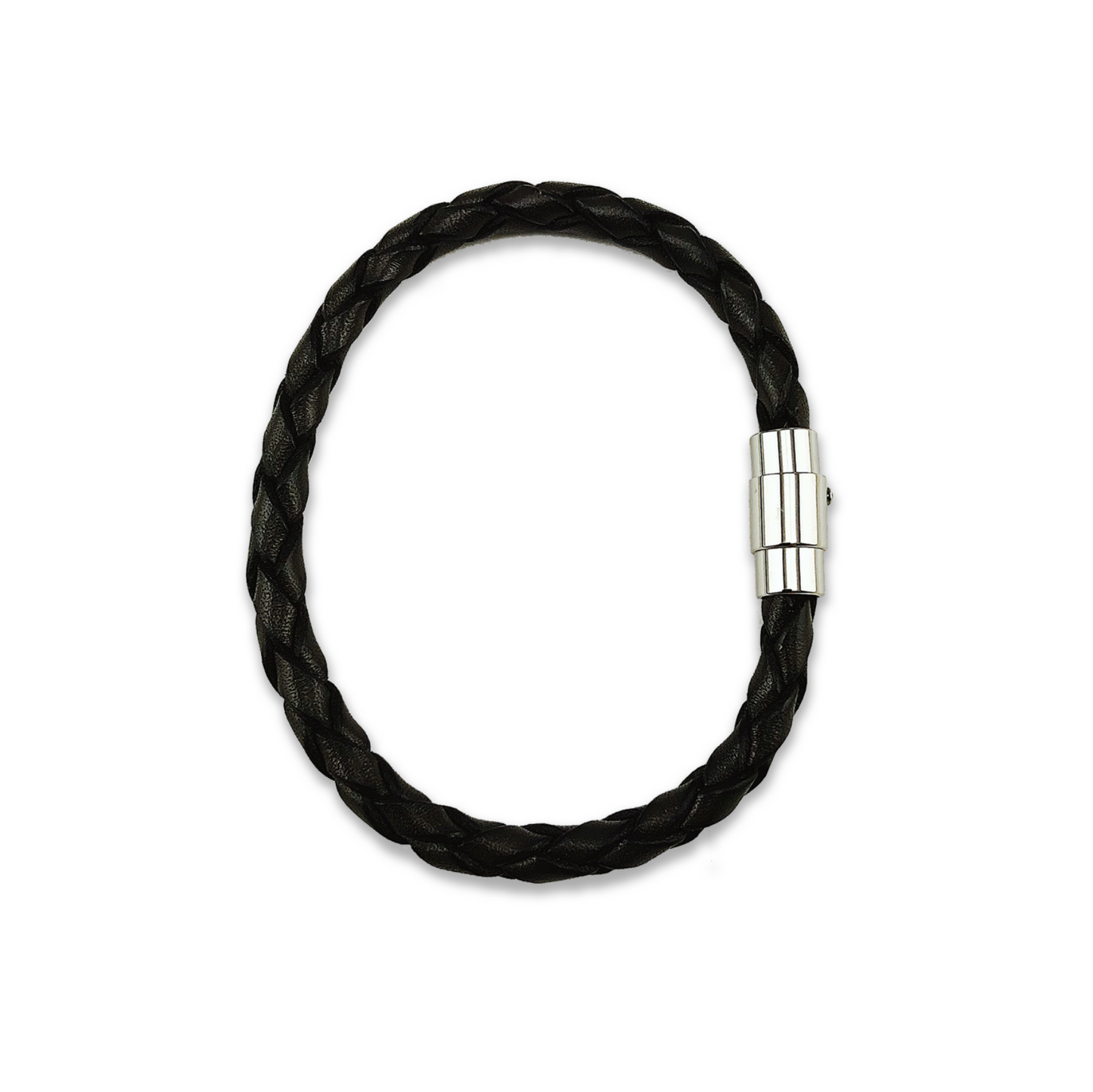 Single Wrap Leather Bracelet (Black)