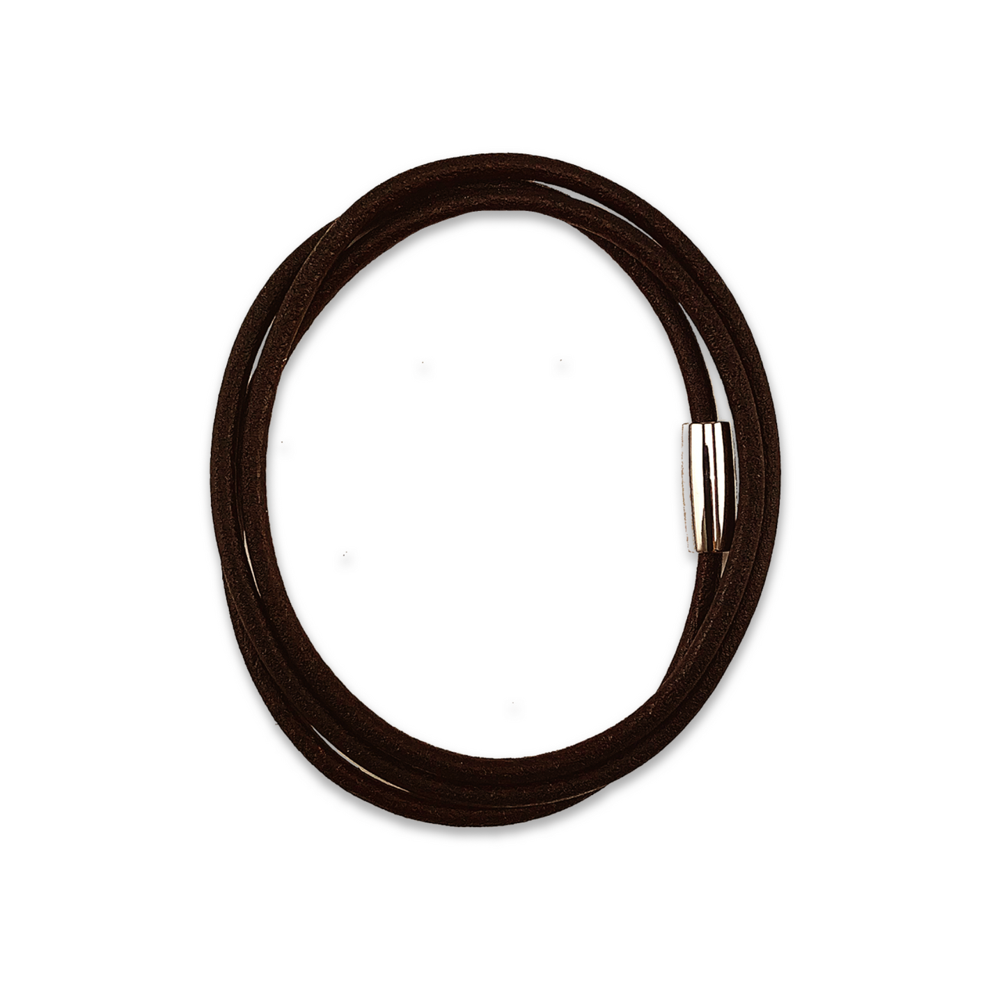 Triple Wrap Leather Bracelet Dark (Brown)