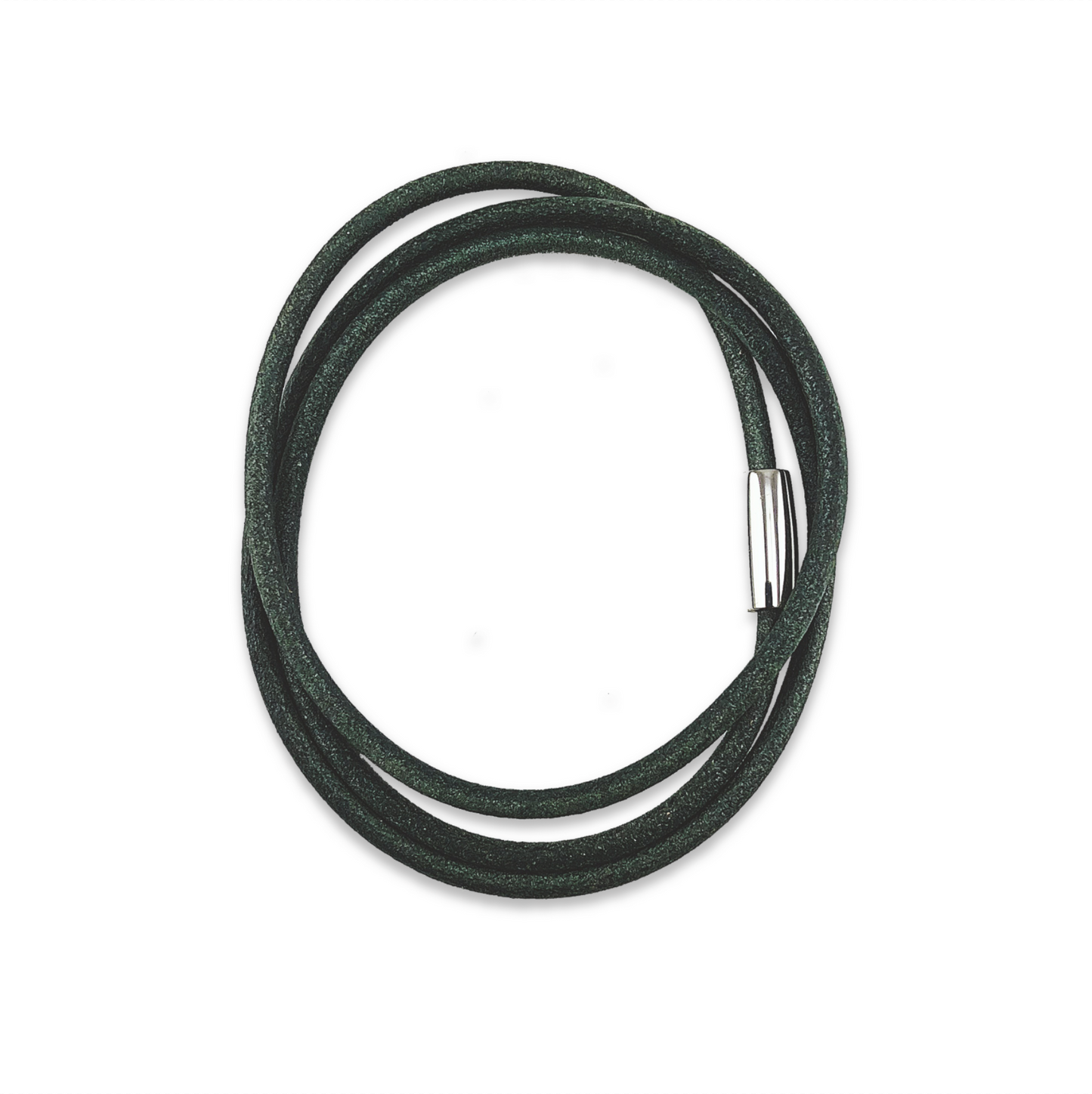 Triple Wrap Leather Bracelet (Grey)