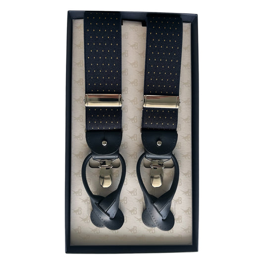 Bretelle & Braces - Blue Polka Dots Suspenders