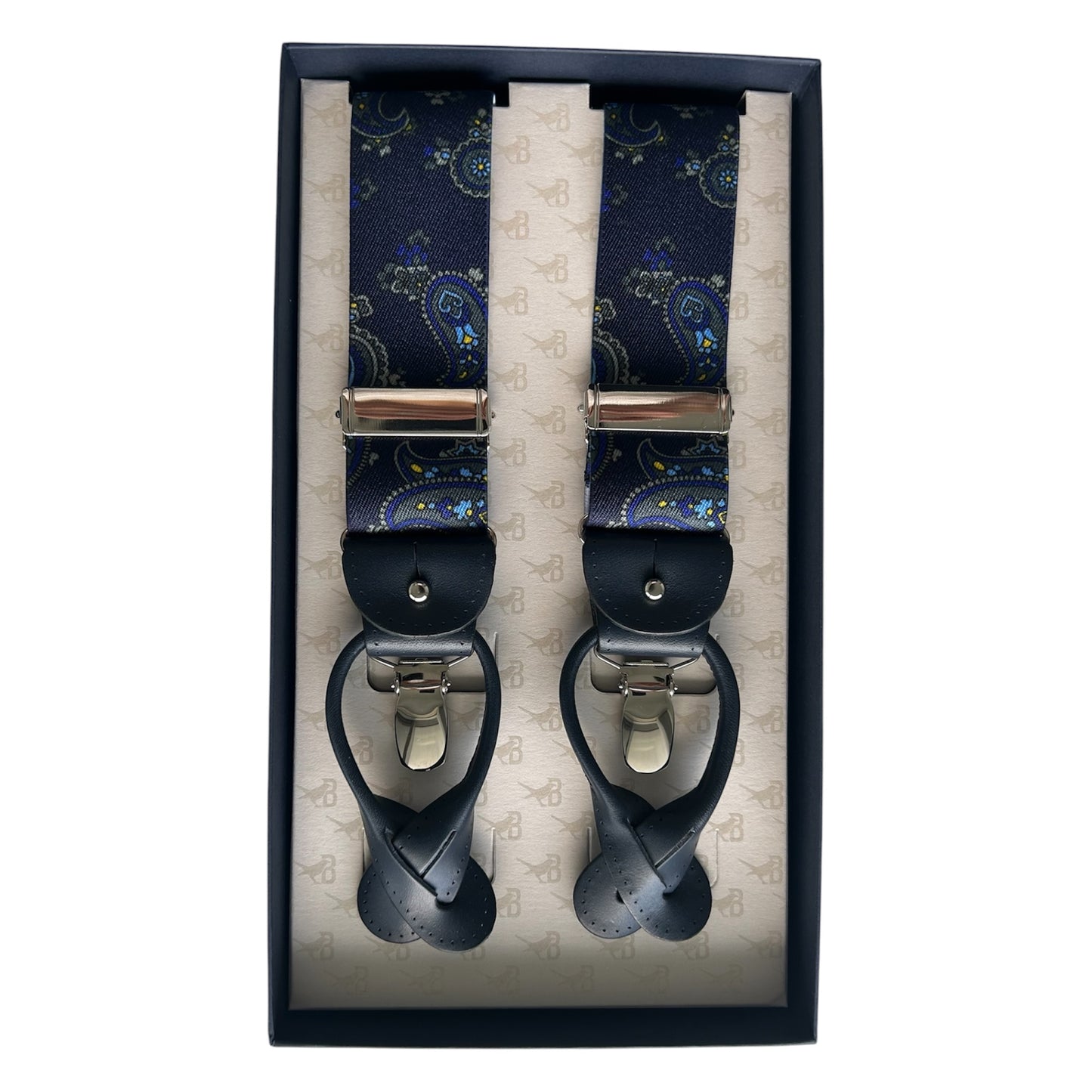 Bretelle & Braces - Blue Paisley Suspenders