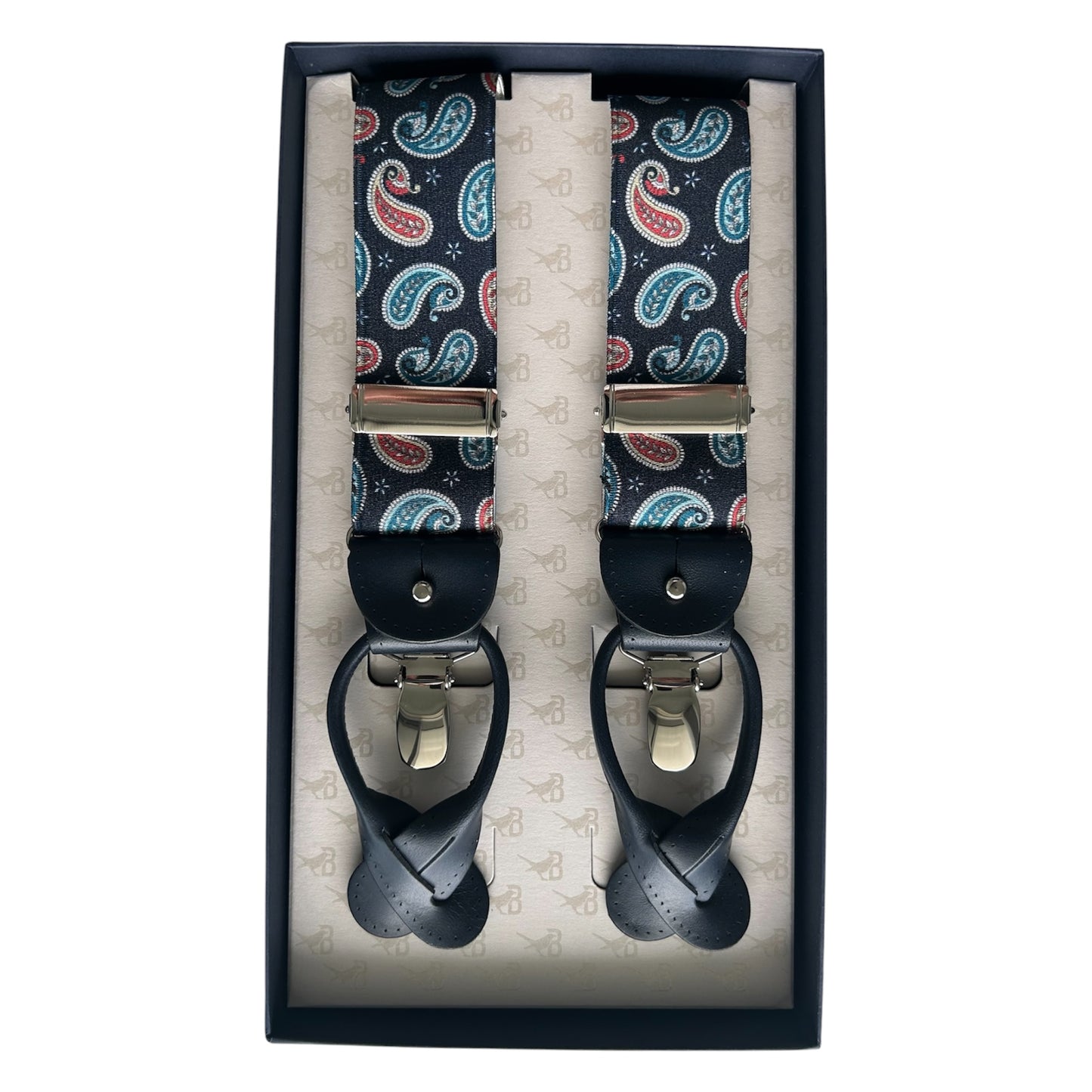 Bretelle & Braces - Blue Paisley Suspenders