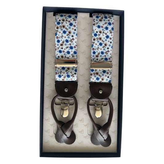 Bretelle & Braces - Blue Floral Suspenders
