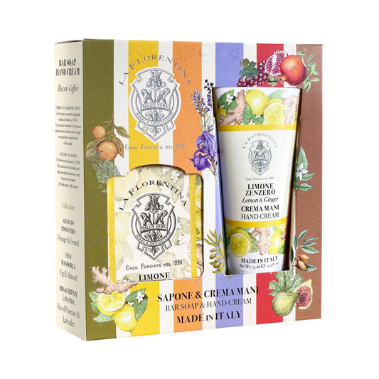 La Florentina Lemon & Ginger Hand Cream & Soap Gift Set