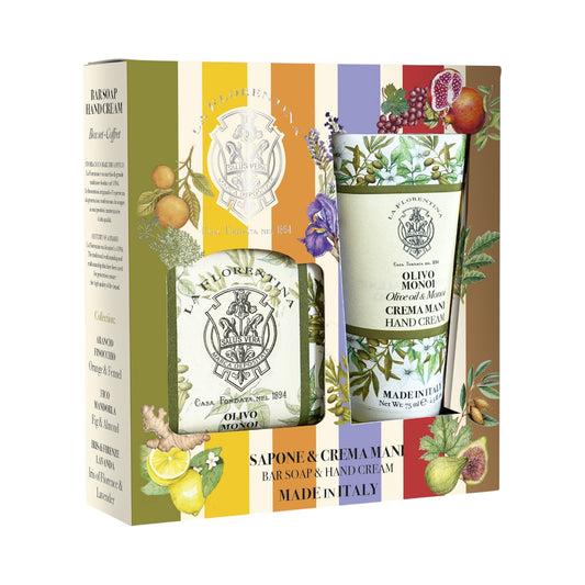 La Florentina Olive & Monoi Soap & Hand Cream Set