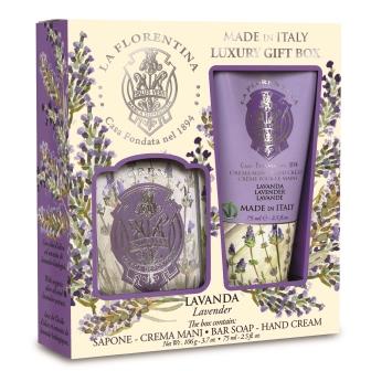 La Florentina Lavender Soap and Hand Cream Gift Set