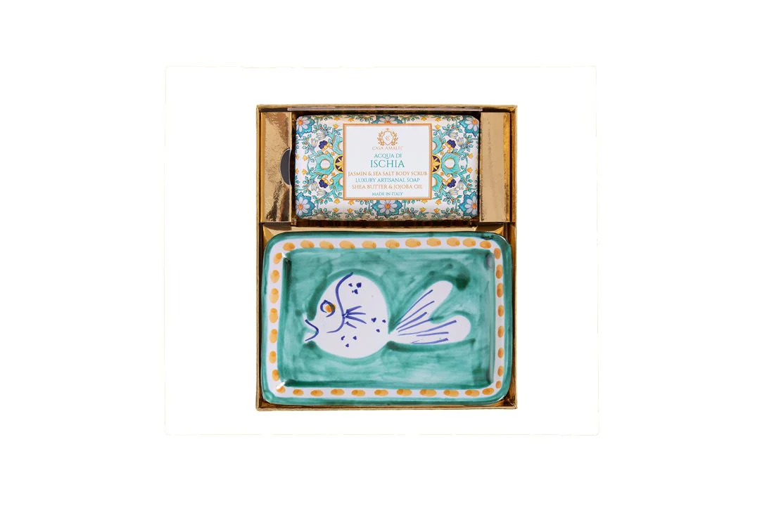 Casa Amalfi Acqua di Ischia Soap & Dish Set