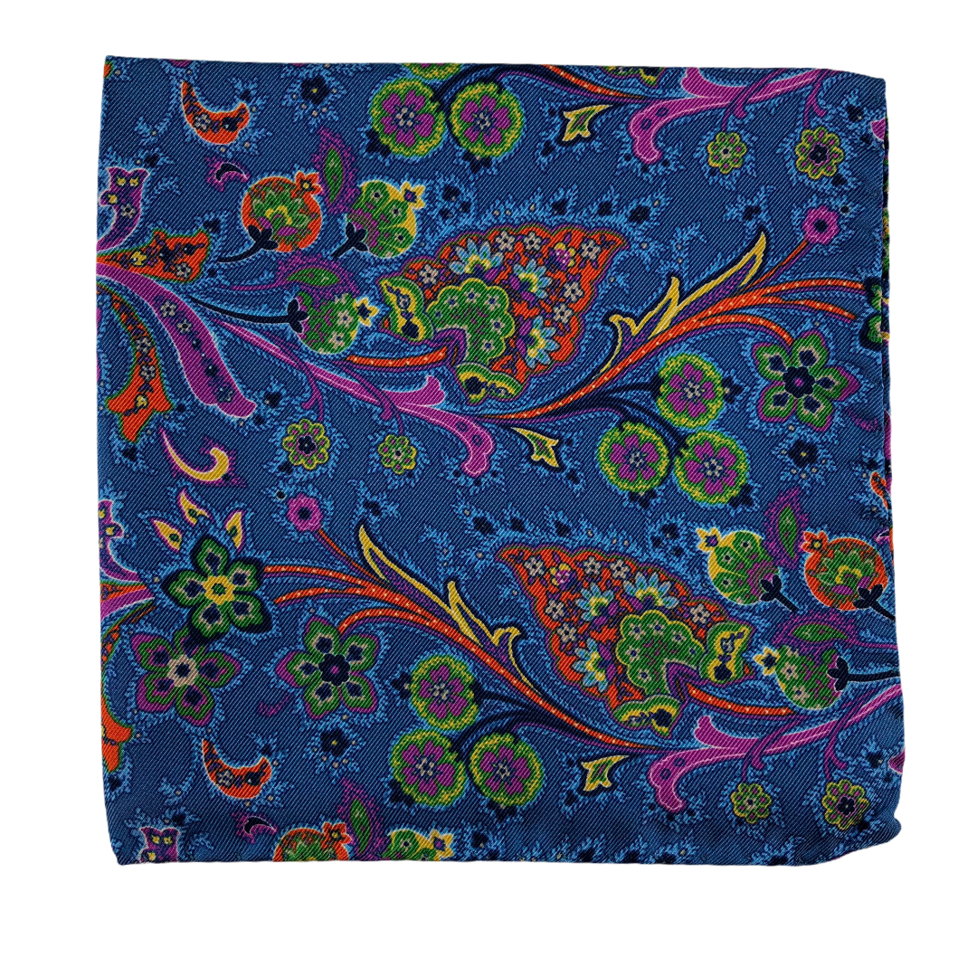 Sanmarco Pocket Square (Blue)