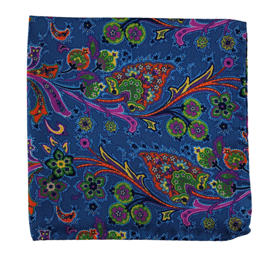 Sanmarco Pocket Square (Blue)