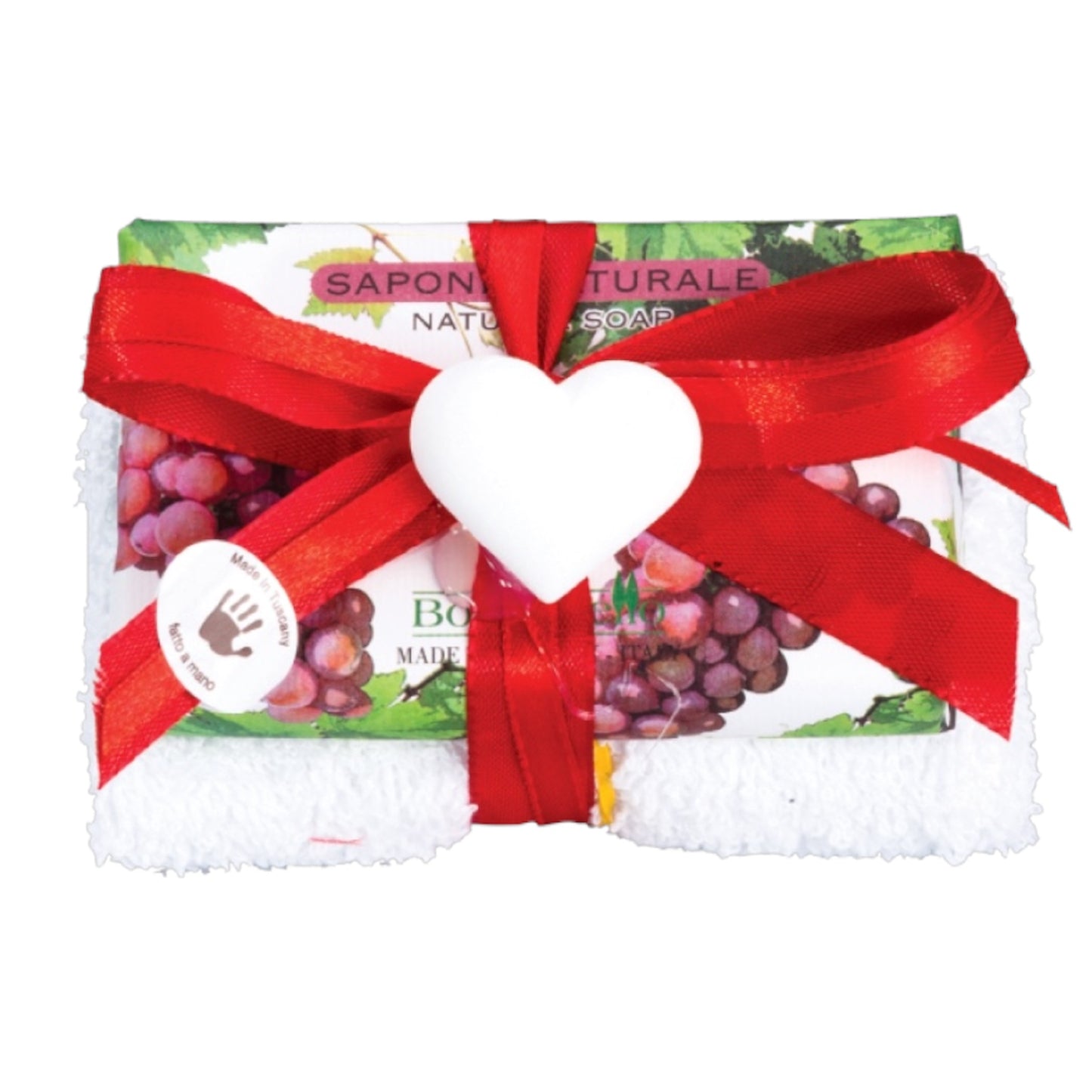 Bolgherello Grape Must Soap and Hand Towel Set