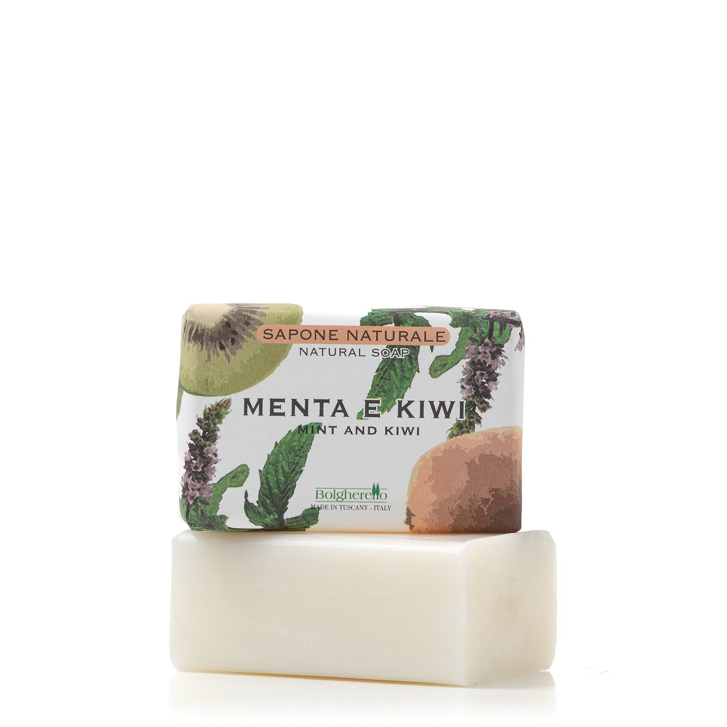 Bolgherello Mint and Kiwi Soap and Hand Towel Set