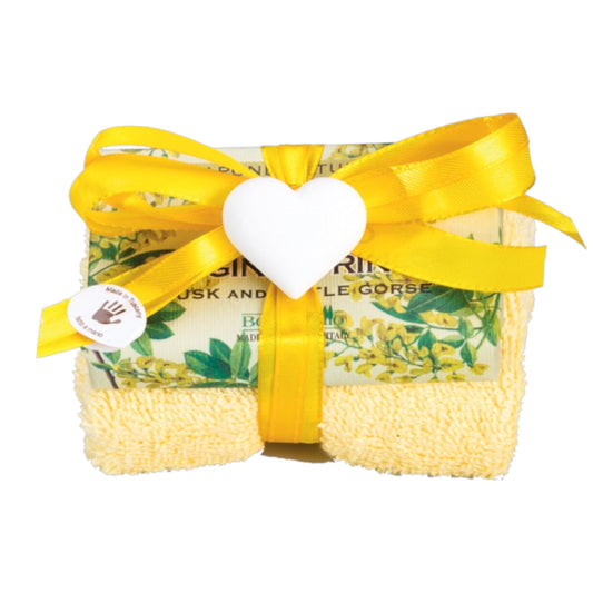 Bolgherello Musk and Little Gorse Soap and Hand Towel Set