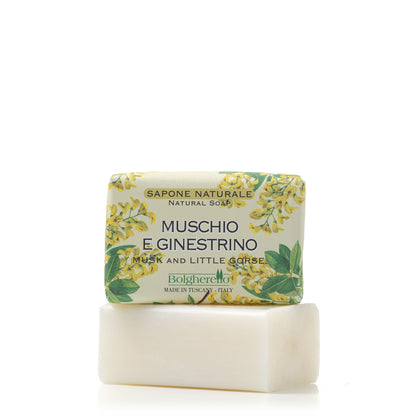 Bolgherello Musk and Little Gorse Soap and Hand Towel Set