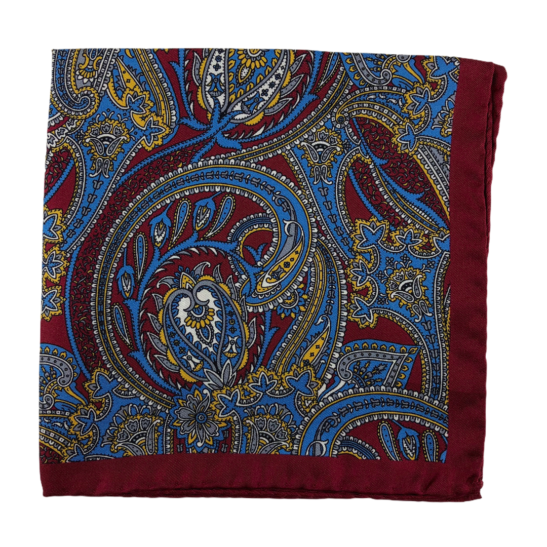Sanmarco Pocket Square (Burgundy)