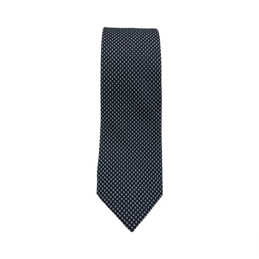 Caracciolo Tie (Black Geometric)