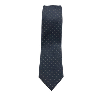 Caracciolo Tie (Blue Geometric)