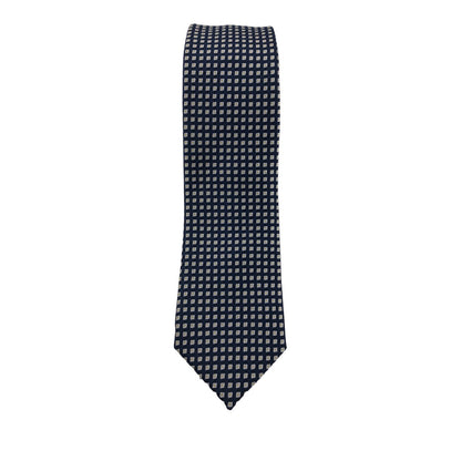 Caracciolo Tie (Blue Geometric)