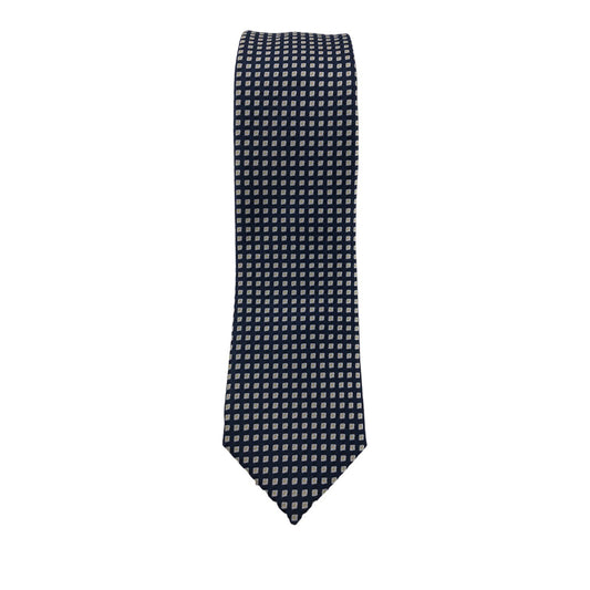 Caracciolo Tie (Blue Geometric)