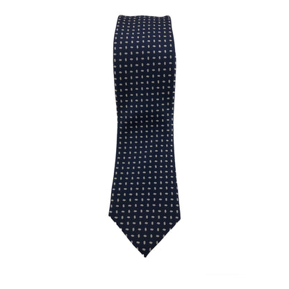 Caracciolo Tie (Blue Geometric)