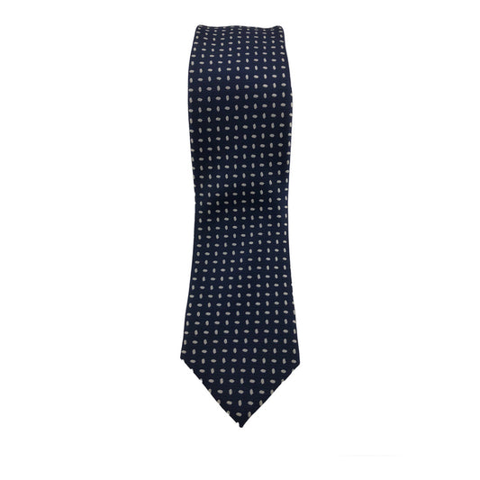 Caracciolo Tie (Blue Geometric)