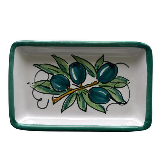 Ceramica Artistica Solimene Olive Soap Dish