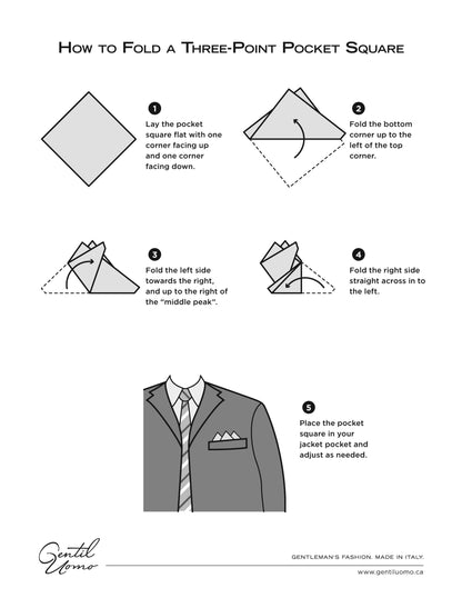 Sanmarco Pocket Square (Navy)