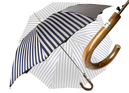 Il Marchesato Folding Umbrella (Blue and Grey)