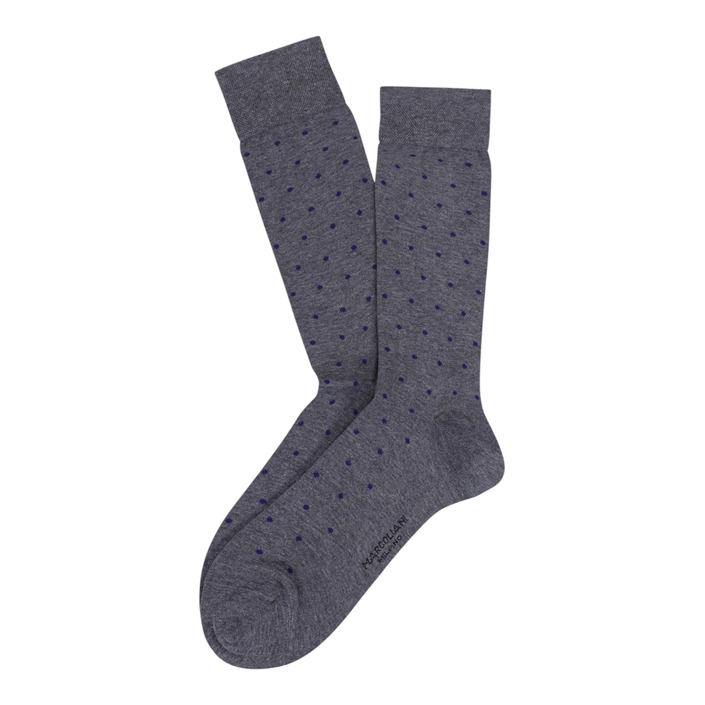 Marcoliani Socks Polka Dot Grey Blue