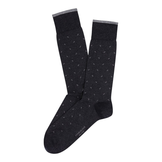 Marcoliani Socks Micro Paisley Charcoal