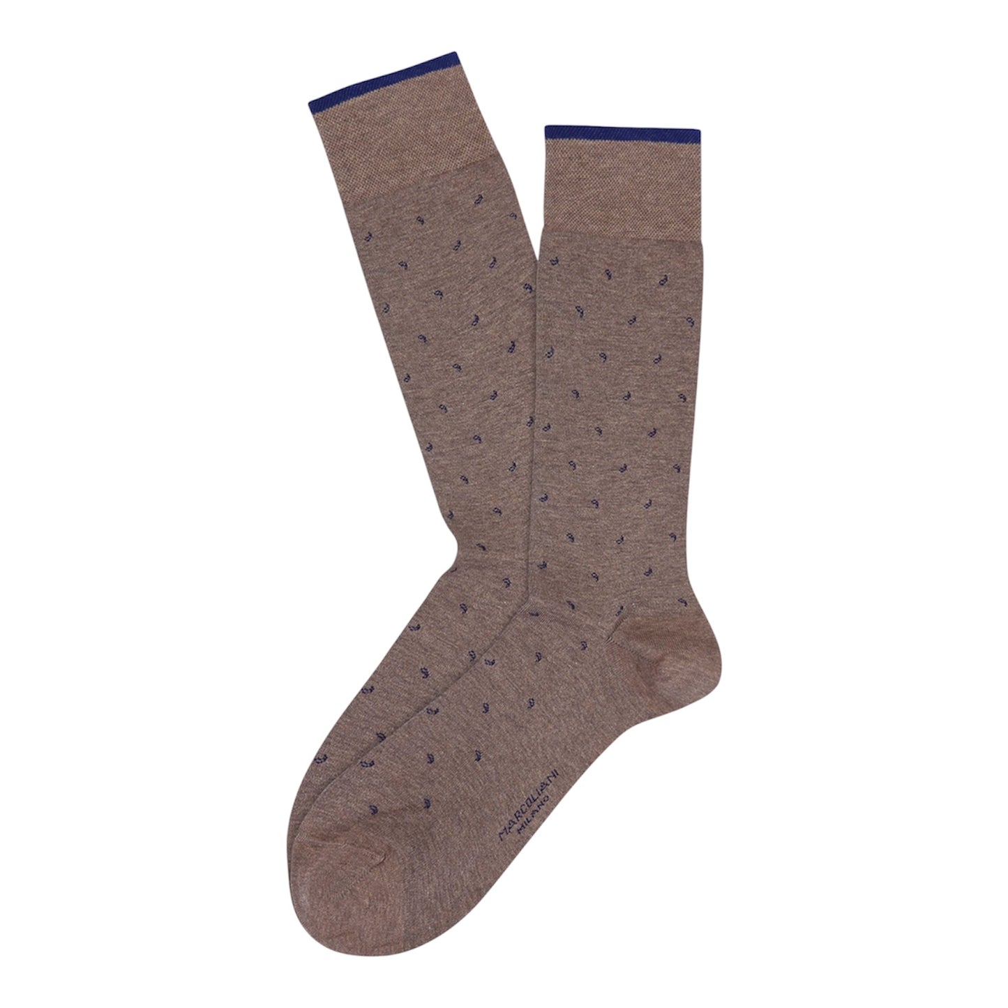 Marcoliani Socks Micro Paisley Cappuccino