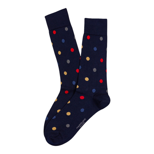 Marcoliani Socks Multicolour Dots Navy