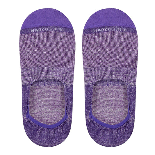 Marcoliani No-Show Socks Piquè Lavender