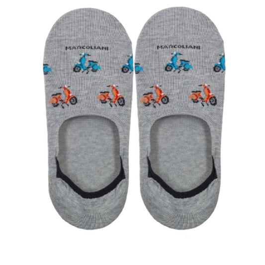 Marcoliani No-Show Socks Scooter Silver Grey
