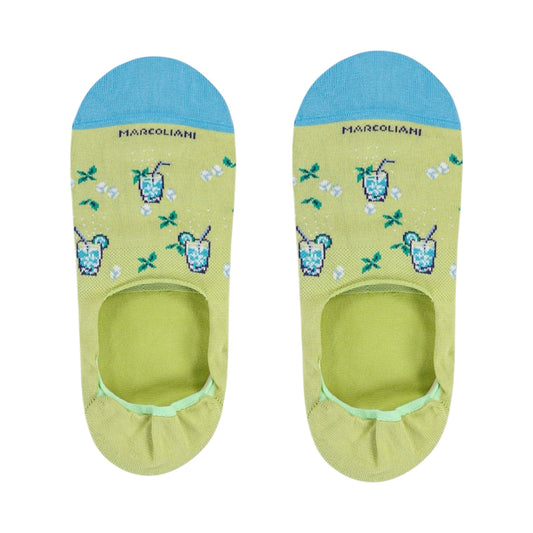 Marcoliani No-Show Socks Gin Tonic Turquoise