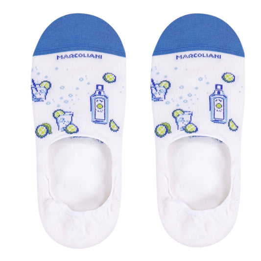 Marcoliani No-Show Socks Gin Tonic White