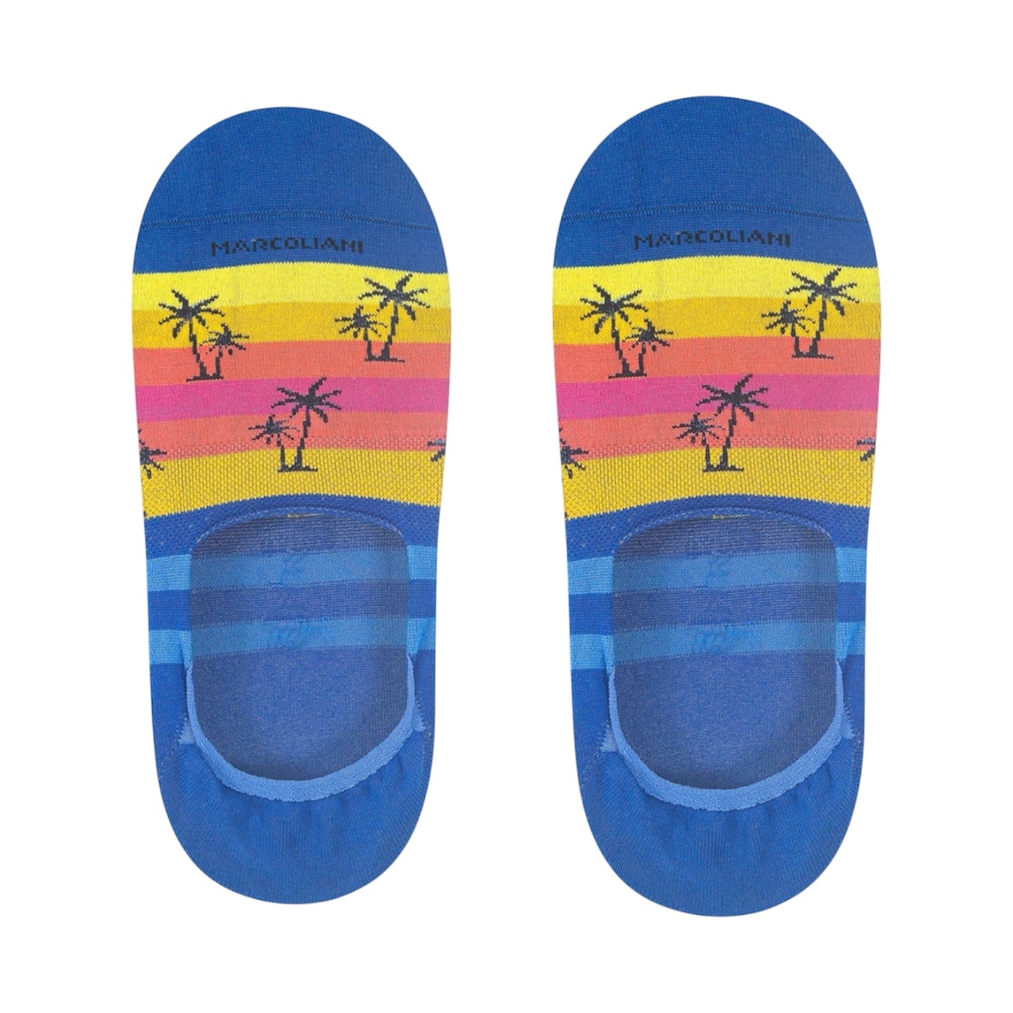 Marcoliani No-Show Socks Waikiki Sunset