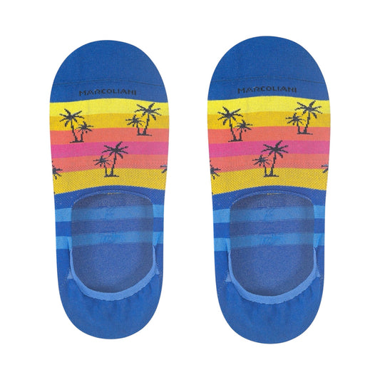 Marcoliani No-Show Socks Waikiki Sunset