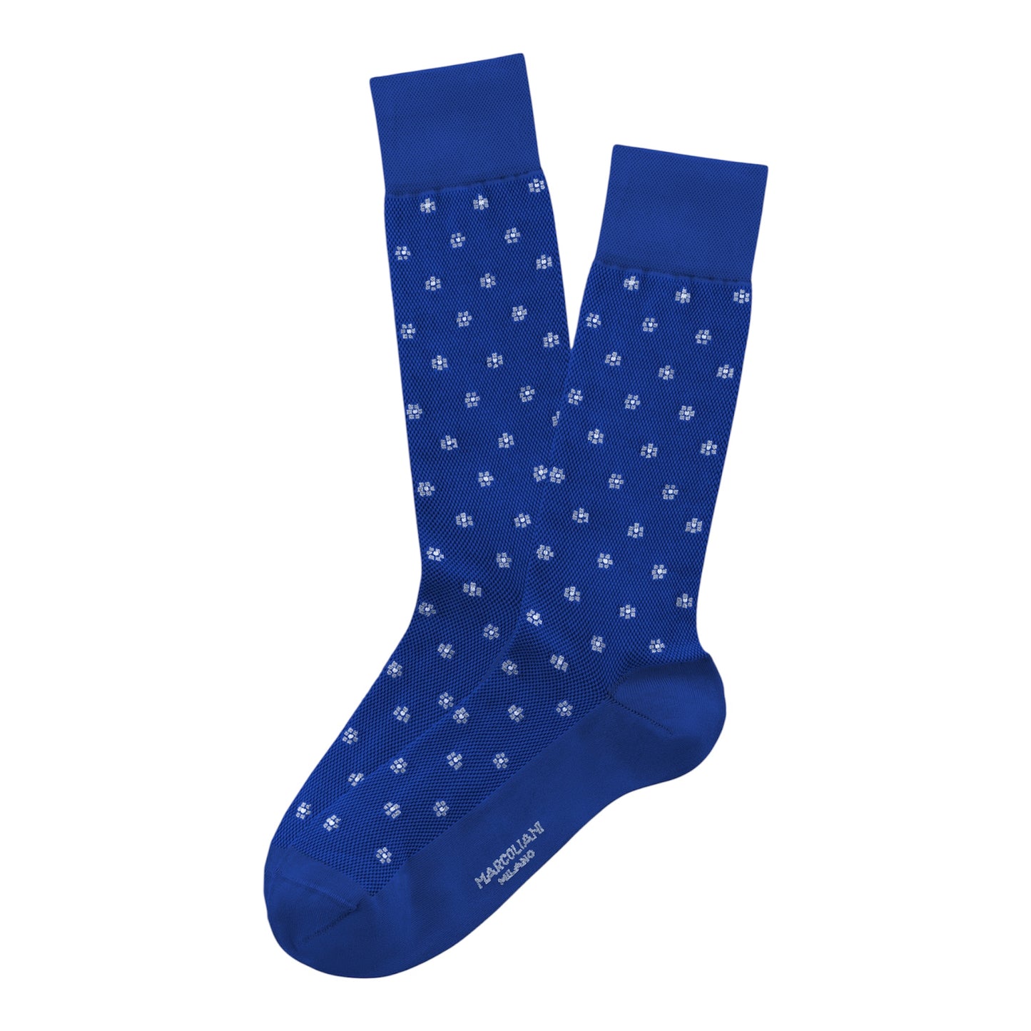 Marcoliani Socks Tiny Flower Lapis Blue
