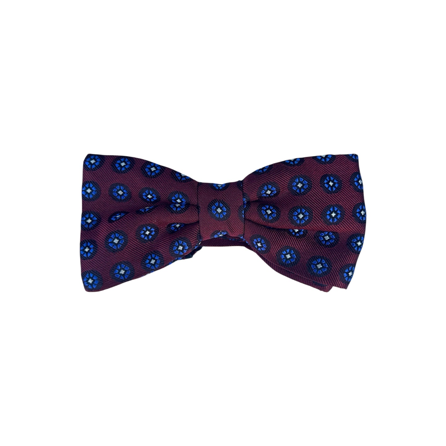 Bretelle & Braces - Bordeaux Geometric Bow Tie