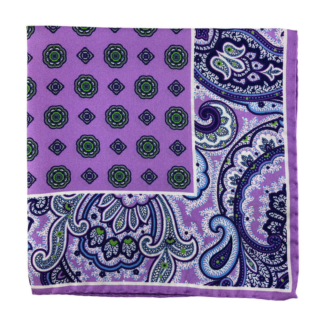 Sanmarco Pocket Square (Purple)