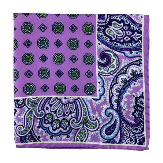 Sanmarco Pocket Square (Purple)